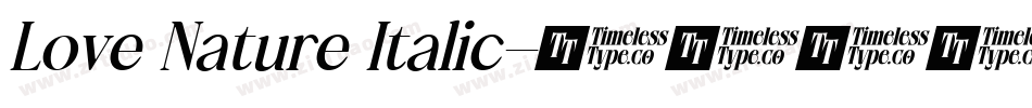 Love Nature Italic字体转换